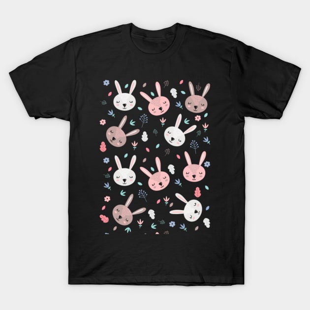 Cute bunnies T-Shirt by Aversome